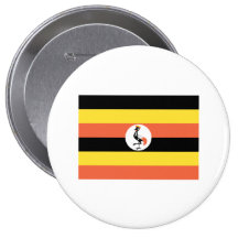 Uganda Flag Pinback Buttons