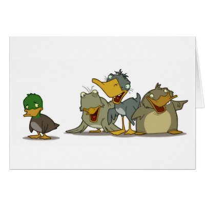 Ugly Duckling Card (Blank Inside) by stlewis75