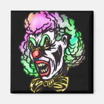 Ugly Evil Clown Fridge Magnet