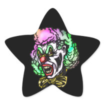 Ugly Evil Clown Sticker