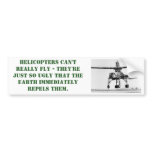 Ugly Helicopter Bumper Sticker bumper stickers