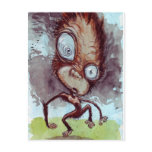 Ugly Monkey Wild Postcard
