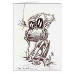 Ugly Monkey with Flower and Bug cards