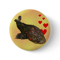 Ugly Rock Fish (Irish Lord) Pinback Button