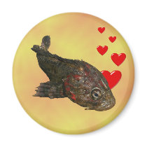 Ugly Rock Fish (Irish Lord) Fridge Magnet