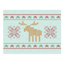 Ugly sweater christmas holiday party invitation post card