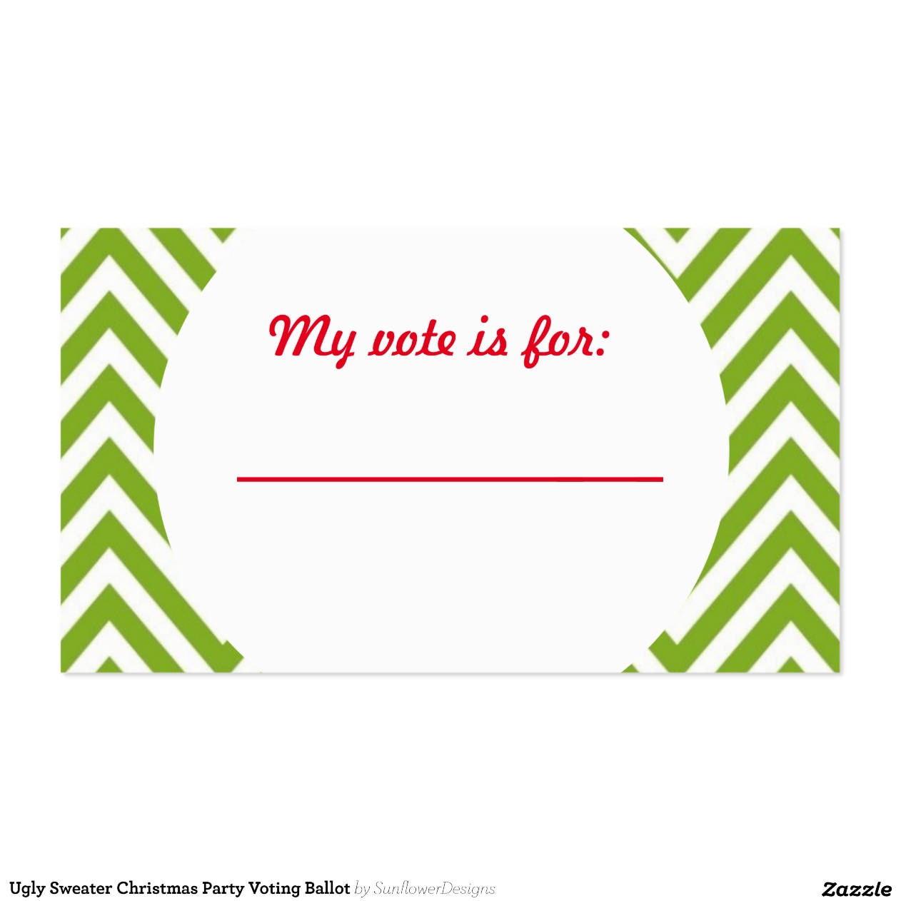 nomination ballot template
