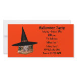 Ugly Toad Face Halloween Party Invite photo cards