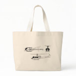 UH1 Huey Blueprint (Iriquois) Bags