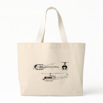 UH1 Huey Blueprint (Iriquois) Bags
