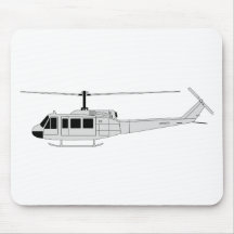 UH-1 Profile - Utility Helicopter Mousepad