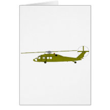 UH-60A Utility Helicopter Greeting Card