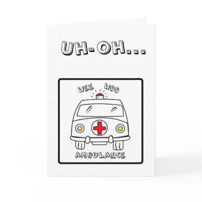 Uh-Oh...Get Well Soon Card by CSound