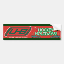 UHB Hockey Holidays! Bumper Sticker