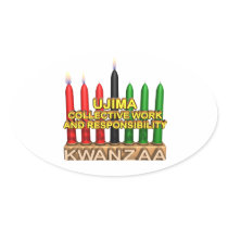 Ujima Oval Sticker