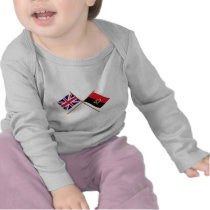 UK and Angola Crossed Flags