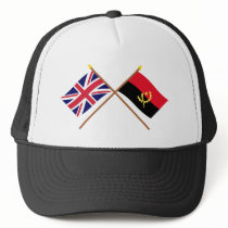 UK and Angola Crossed Flags