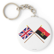 UK and Angola Crossed Flags