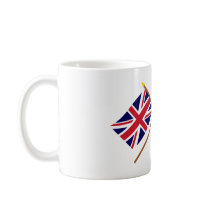 UK and Angola Crossed Flags Mugs