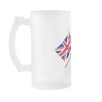 UK and Angola Crossed Flags Mug