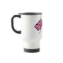 UK and Angola Crossed Flags Coffee Mug
