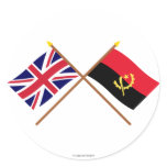 UK and Angola Crossed Flags