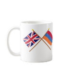 UK and Armenia Crossed Flags Mugs