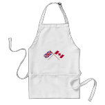 UK and Canada Crossed Flags aprons
