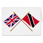 UK and Trinidad & Tobago Crossed Flags cards