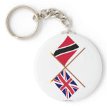 UK and Trinidad & Tobago Crossed Flags keychains