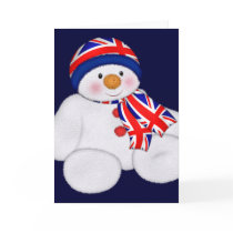 UK Christmas Snowman cards