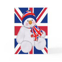 UK Christmas Snowman cards