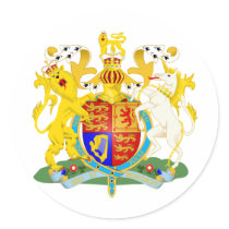 UK Coat of Arms Sticker