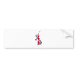 UK & Crown Dependencies Flag Map bumper stickers