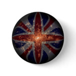 UK Fisheye Flag over London At Night buttons