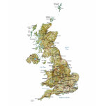 UK Flag and Map T-Shirt