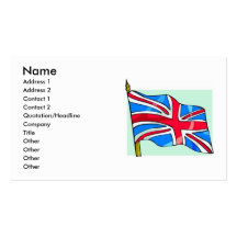 UK Flag Business Card