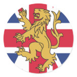 UK Flag Lion stickers