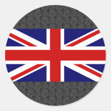 Uk Flag Round Stickers