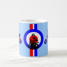 UK  scooter Coffee Mugs
