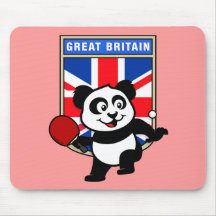 UK Table Tennis Panda Mouse Pads