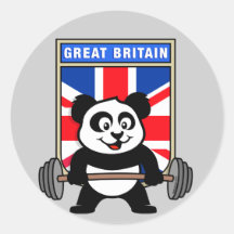 UK Weightlifting Panda Sticker