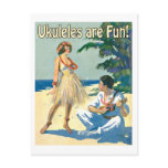 Ukes Are Fun! Postcard
