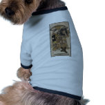 Ukiyo-e Bearded Man Dog T-shirt