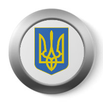Ukraine- Coat of Arms Pinback Button