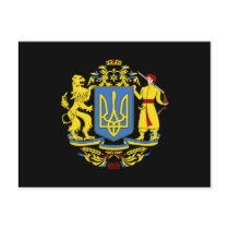 Ukraine Coat of Arms Post Card