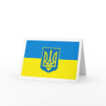 Ukraine Flag w COA Greeting Card