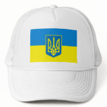 Ukraine Flag w COA Hat