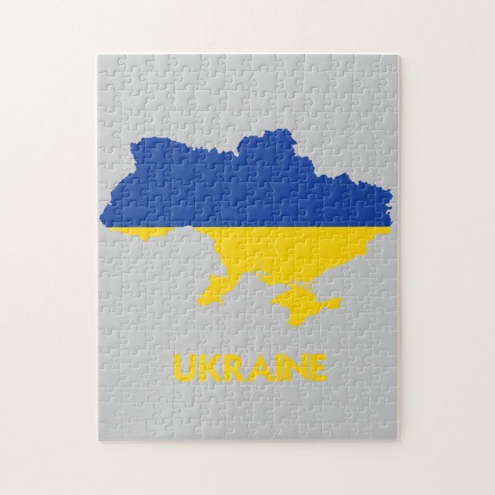 Ukraine Map Jigsaw Puzzle Zazzle Co Uk