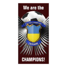 Ukraine Soccer Champions Photo Greeting Card